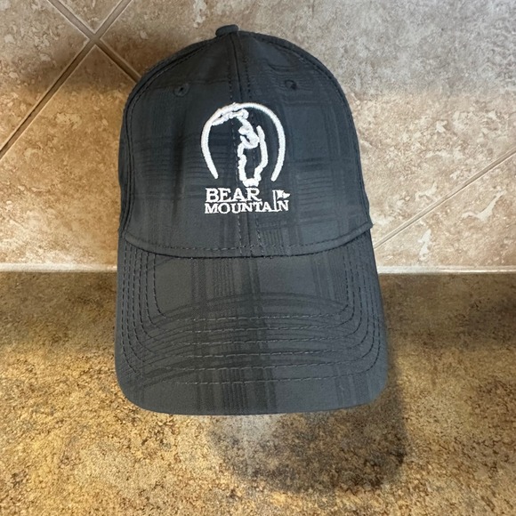 Bear Mountain Ahead Golf Hat Gray Plaid WFG Logo Baseball Cap Unisex, GYM, Hike - Picture 1 of 7